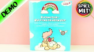 Adventskalender EINHORN SCHMINKE  Wir öffnen alle 24 Türchen Kosmetik Kalender von Nici für Kinder [upl. by Asennav]