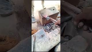 Small axe making by handMadni forging hammerFaisal Munawar [upl. by Nnahs]