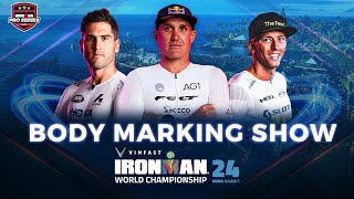 Body Marking Show  2024 VinFast IRONMAN World Championship Kona Mens Edition [upl. by Llenyaj]