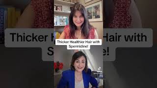 Thicker healthier hair with Spermidine hairgrowth hairstyle beauty shortvideo [upl. by Rehpinnej]