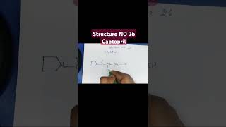 Structure of Captopril [upl. by Onek]