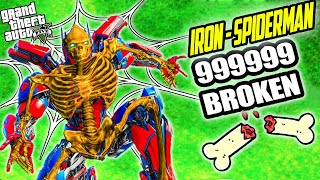 GTA 5 Breaking EVERY BONE As IRON MAN SPIDERMAN In GTA V   GTA 5 mods [upl. by Annaig]