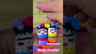 Quitapenas Muñecas llavero a crochet shorts diy [upl. by Vinaya]