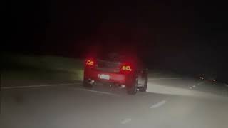 SHOOTING FLAMES ON THE HIGHWAY WITH MY ADMIN TUNED INFINITI G37 [upl. by Fawne876]