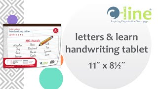 Letters amp Learn Handwriting Tablet  CLine Products  23100 [upl. by Sitoiganap]