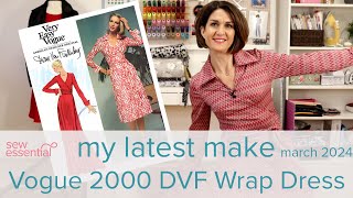 My Latest Make  the DVF wrap dress [upl. by Yrek]