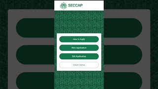 Seccap form 2023 online registration  how to fill seccap form online seccap [upl. by Shelli]