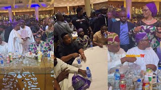 Davido with Aliko Dangote Deji Adeleke amp Cubana Chief Priest at Saraki mothers burial [upl. by Vorfeld576]