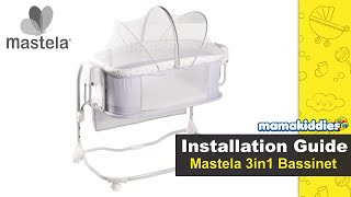 Installation  Mastela deluxe 3 in 1 Bassinet [upl. by Suiremed]