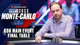 EPT MonteCarlo 2023 €5300 Main Event FINAL TABLE ♠️ PokerStars [upl. by Wain]