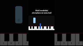 Včelí medvídci  Já si plavu se svou lodí noty sadpianoyt pianotutorial [upl. by Ecad596]