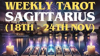 Sagittarius Weekly Tarot Reading November 18th  24th Insight Advice amp Attraction Techniques [upl. by Osugi]