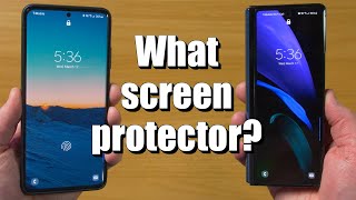 Installing the Best Screen Protector for Samsung Galaxy 21 Ultra S21 amp Z Fold 2 [upl. by Ellerehc]