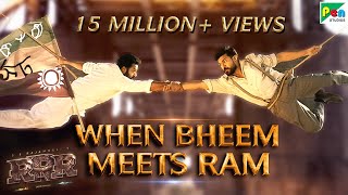 When Bheem Meets Ram  RRR Hindi  Ram Charan Ajay Devgn Alia Bhatt  SS Rajamouli [upl. by Beare]