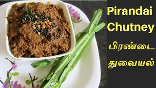 Pirandai chutney in Tamil  பிரண்டை துவையல்  Pirandai recipes [upl. by Ellenaj]