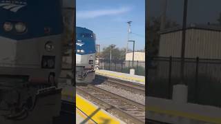 Amtrak California Zephyr arriving in Mount Pleasant IA [upl. by Alegre568]