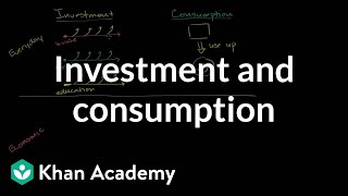 Investment and consumption  GDP Measuring national income  Macroeconomics  Khan Academy [upl. by Ardnahs]