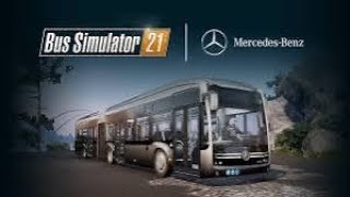 I’m driving around in a Mercedes bus bus simulator 21 [upl. by Yentroc]