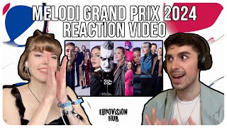 Melodi Grand Prix 2024 Reaction  Eurovision Hub [upl. by Ardnoel569]