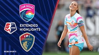 San Diego Wave vs North Carolina Courage Extended Highlights  NWSL  Attacking Third [upl. by Ttelrats]