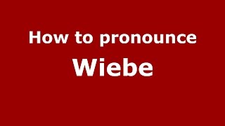 How to pronounce Wiebe Argentine SpanishArgentina  PronounceNamescom [upl. by Dremann]