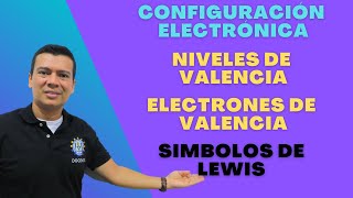 CONFIGURACION ELECTRONICA Y LA TABLA PERIODICA NIVELES Y ELECTRONES DE VALENCIA Y SIMB DE LEWIS [upl. by Animas885]