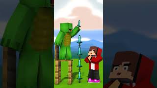 Better luck next time Mikey 😁  MAIZEN Minecraft Animation maizen shortsviral [upl. by Reich]