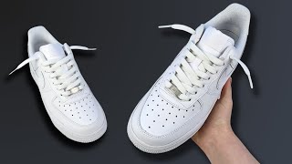 How To Lace Nike Air Force 1s Loosely BEST WAY [upl. by Leah]