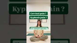 Working professionals must practice this yoga cervicalpain kyphosis health wellness motivation [upl. by Agnesse]