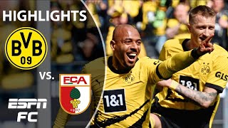 Borussia Dortmund vs FC Augsburg  Bundesliga Highlights  ESPN FC [upl. by Iruahs]