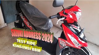 SUZUKI ADDRESS 2024 TEST RIDE [upl. by Eliathan]