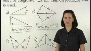 Proving Triangles are Congruent  MathHelpcom  Math Help [upl. by Haiasi394]