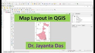 Map layout in QGIS for beginner II Export map II Making map in QGIS II Print Layout [upl. by Uhthna]