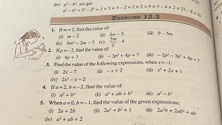 Class 7 maths chapter 12 algebraic expression ex 123 [upl. by Sibyl622]