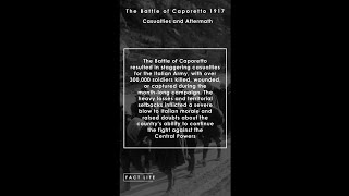 Facts About the Battle of Caporetto in WW1 Casualties amp Aftermath shorts [upl. by Nuawtna]