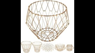 Paniers de rangement polyvalents et corbeille à fruits avec support en acier inoxydable [upl. by Ainerol197]