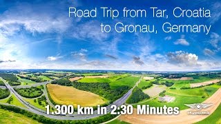 Timelapse Road Trip from Croatia to Germany [upl. by Annahsirhc680]