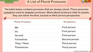 How to Use Plural Pronouns Grammar for Kids [upl. by Macrae979]