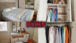 YAZLIK KIŞLIK 👗YATAK ODASI DOLAP İÇİ DÜZENİ TEMİZLİĞİ☘️HERŞEY SIFIRDAN YEPYENİ🌸cleaningmotivation [upl. by Teerprug580]