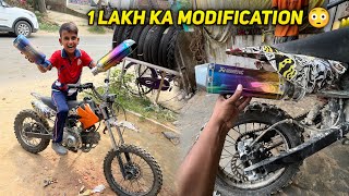 1 Lakh Ka Modification on Mini Dirt Bike 🔥 Big Surprise 😳 [upl. by Medina]