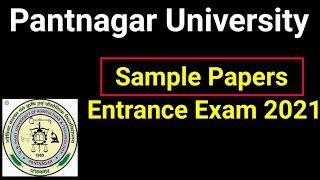 Pantnagar University  Exam 2021 Sample Papers [upl. by Cletus]