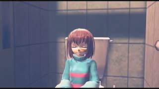 MMD  UNDERTALE Bathroom DL [upl. by Ahsiema]