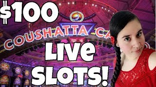 100 Slot Play at Coushatta Casino  Kinder Louisiana [upl. by Etat]