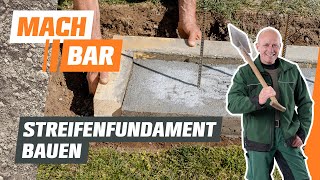 Streifenfundament bauen  OBI [upl. by Cyrillus]