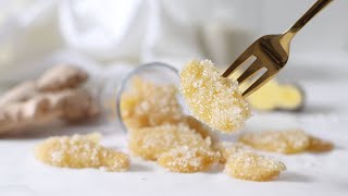 How to Make Candied Ginger crystallized ginger [upl. by Vanny]