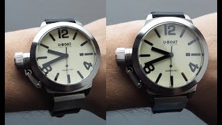 FIRST UBoat real classic  UBoat Classico AS45  cream dial  45mm [upl. by Luthanen]