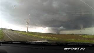 Twin Tornadoes  Pilger NE  June 16 2014 [upl. by Rahcir]