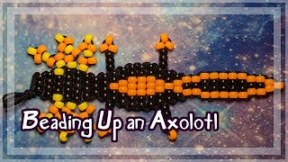 Making Another Bead Axolotl but Halloween Themed [upl. by Yrellav864]