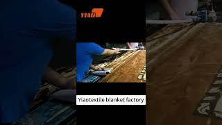 Yiao Home Textiles Raschel blanket sewing processhometextiles blanket factory raschelblanket [upl. by Azaria]