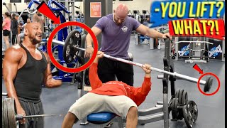 MUSCULAR IMBALANCE Prank On ELITE GYM TRAINER [upl. by Aical]